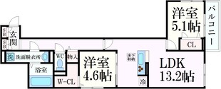 サンパティーク住吉の物件間取画像